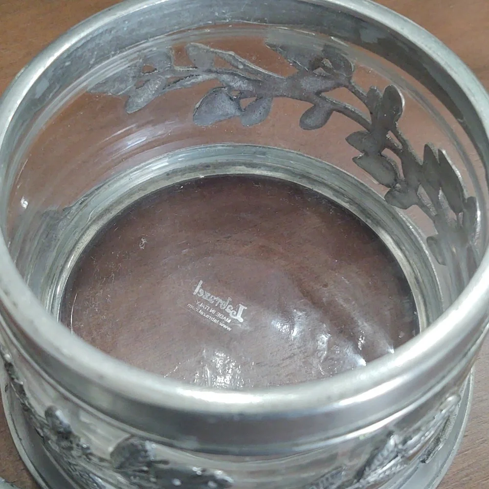 Labrazel Rose Pewter Bathroom Canister